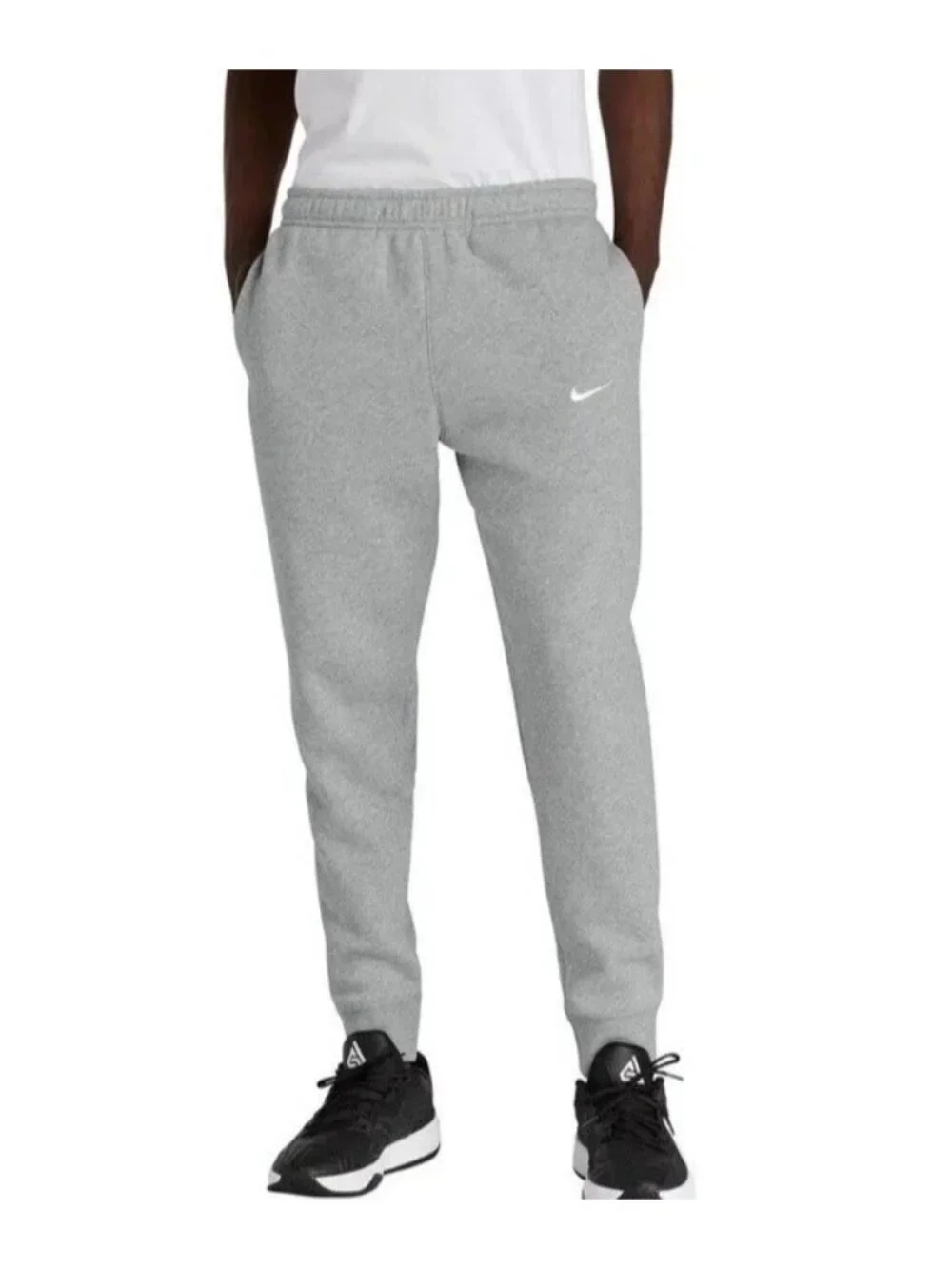 Nike Men's S Training Sweatpants Jogger Gray Cotton Blend e1715